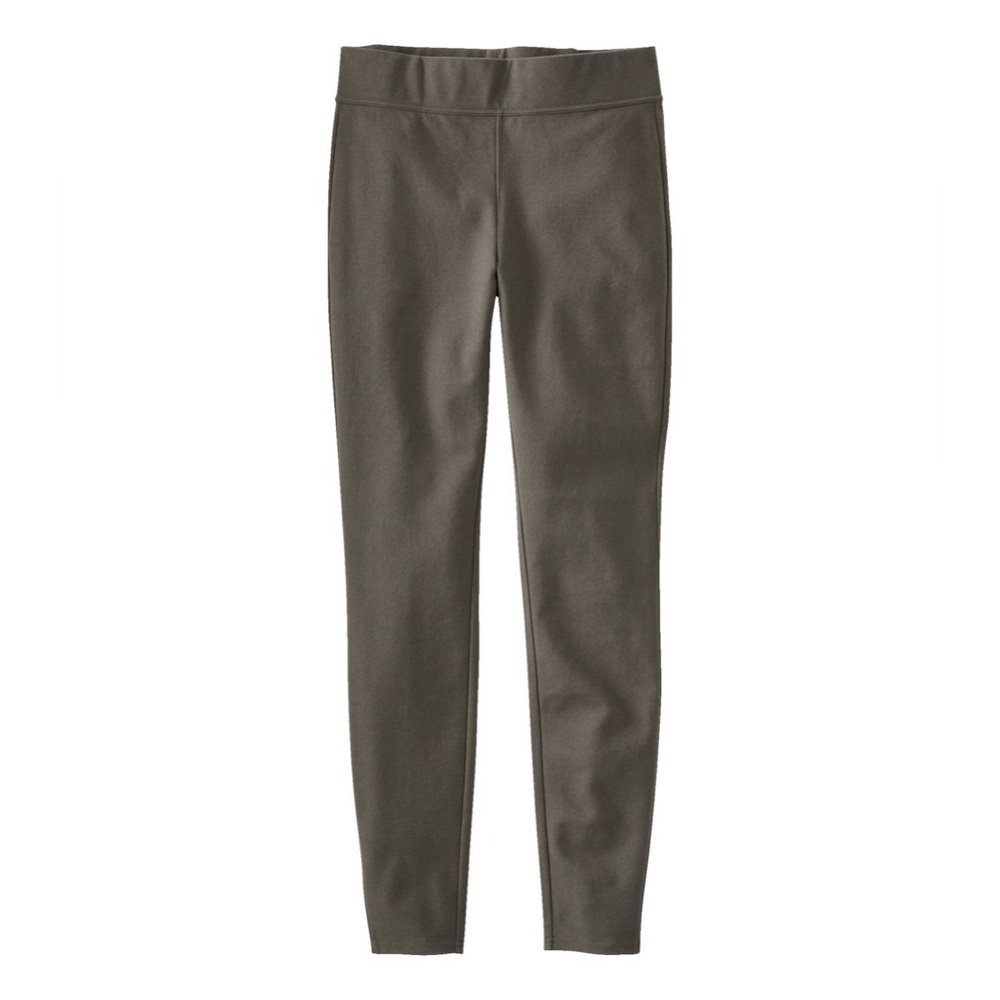 NWT LL Bean Medium Petite Essential High Waist Leggings Dark Taupe